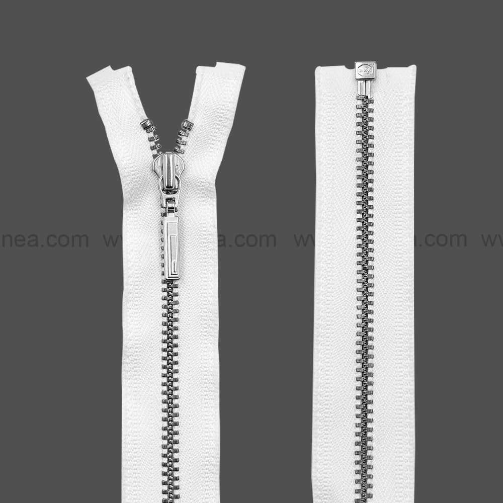 Premium Quality #3 Number Silver Decorative YKK Metal Zipper for Hoodies & Jackets