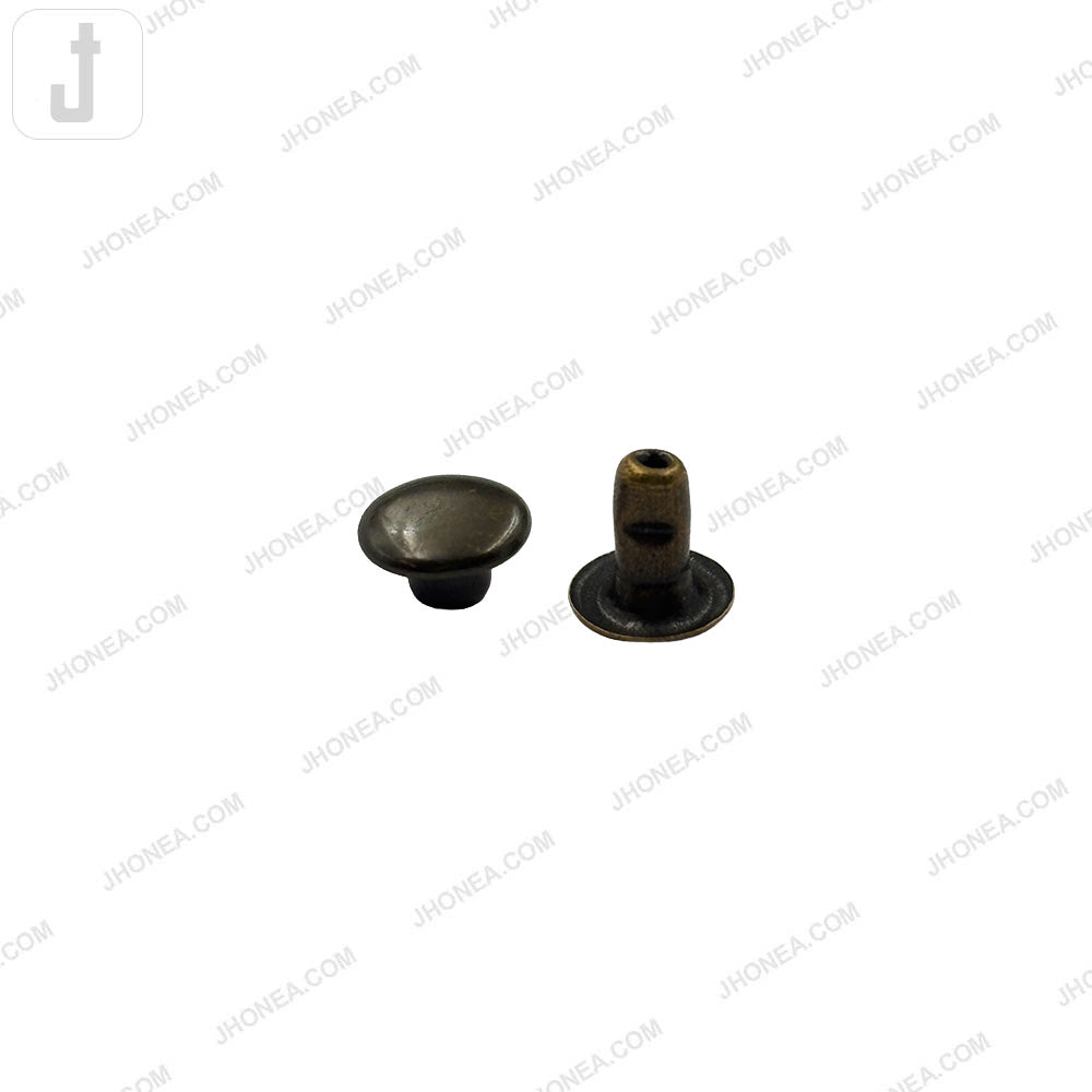 Elegant Solid Brass Flat Rivets for Denim/Leather/Bags/DIY Craft Projects