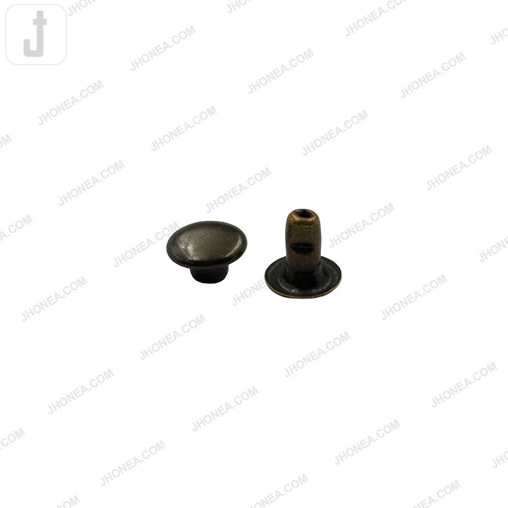 Elegant Solid Brass Flat Rivets for Denim/Leather/Bags/DIY Craft Projects