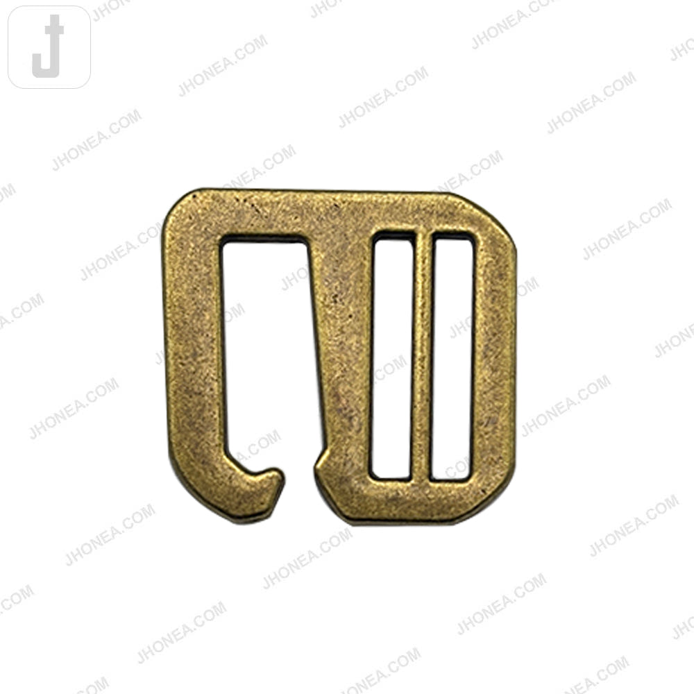 Vintage Antique Brass Adjustable Slider Buckles for Gurkha Pants