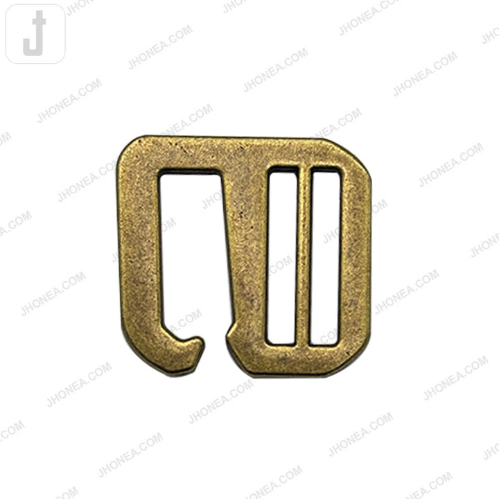 Vintage Antique Brass Adjustable Slider Buckles for Gurkha Pants