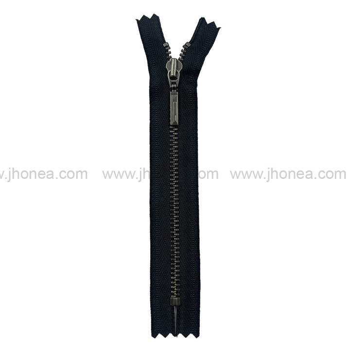 Premium Quality #3 Number Gunmetal Decorative YKK Metal Zipper for Hoodies & Jackets