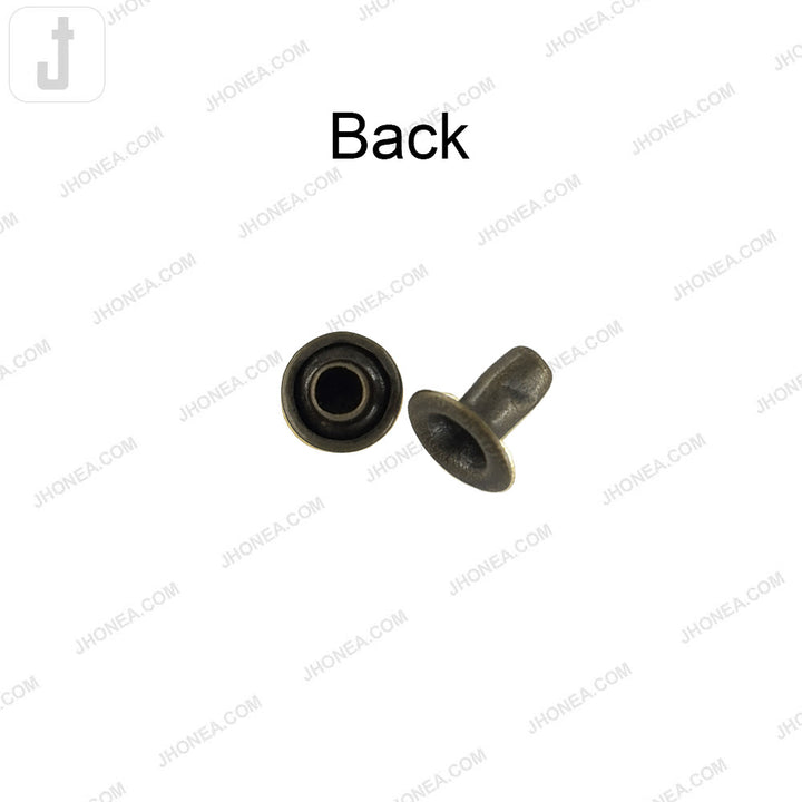 Elegant Solid Brass Flat Rivets for Denim/Leather/Bags/DIY Craft Projects