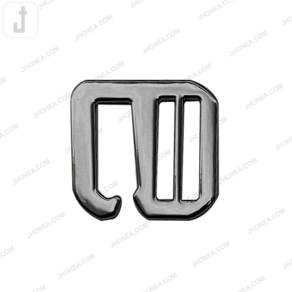 Black Nickel (Gunmetal) Designer Adjustable Slider  Buckles for Gurkha Pants