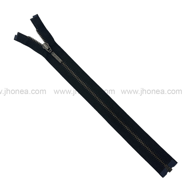 Premium Quality #3 Number Gunmetal Decorative YKK Metal Zipper for Hoodies & Jackets