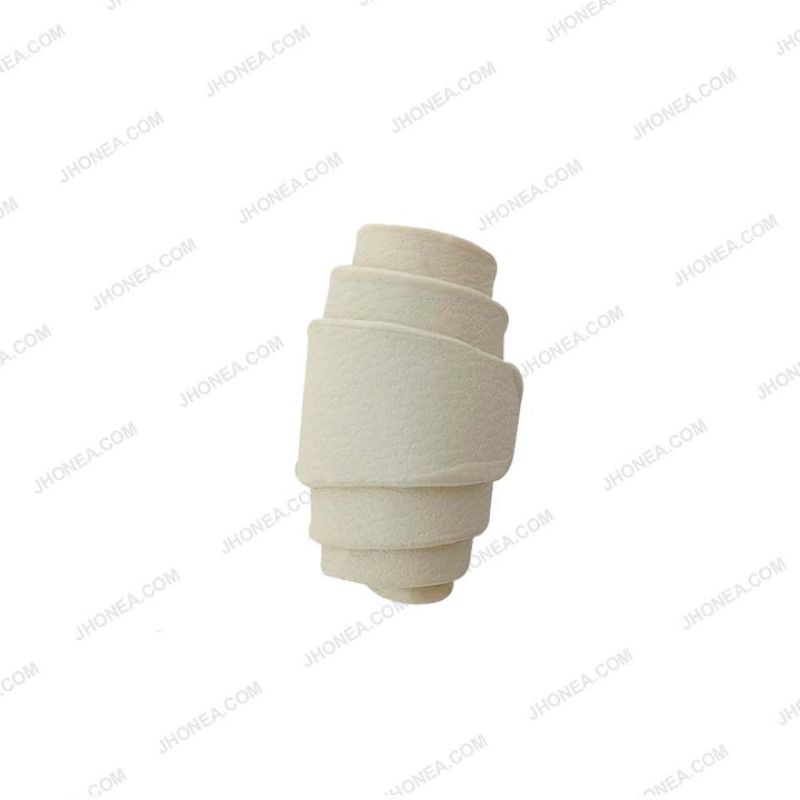 Stylish Decorative Croissant Design PU Leather Buttons for Clothing Accessories
