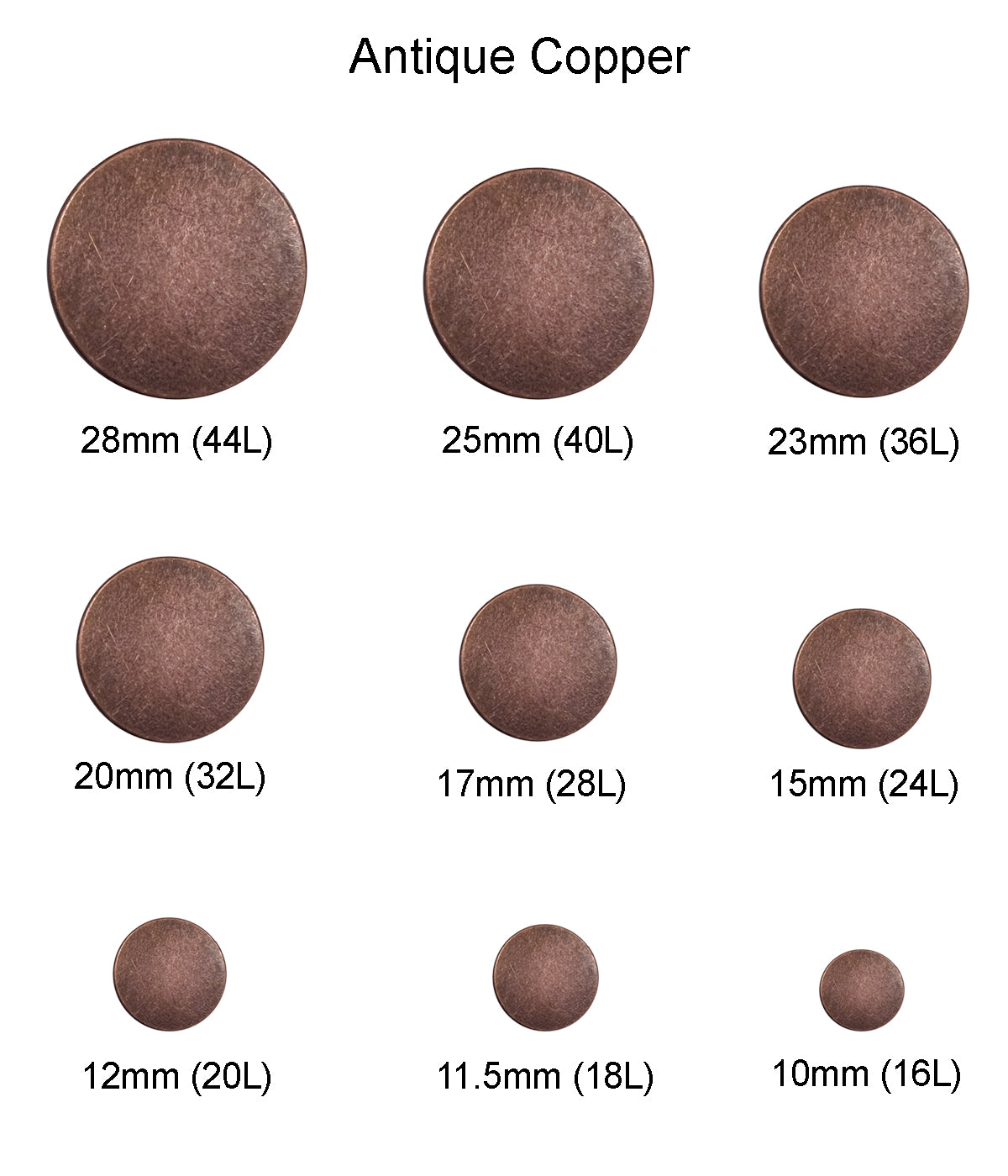 Premium Smooth Surface Shirt/Coat Classic Loop Metal Buttons