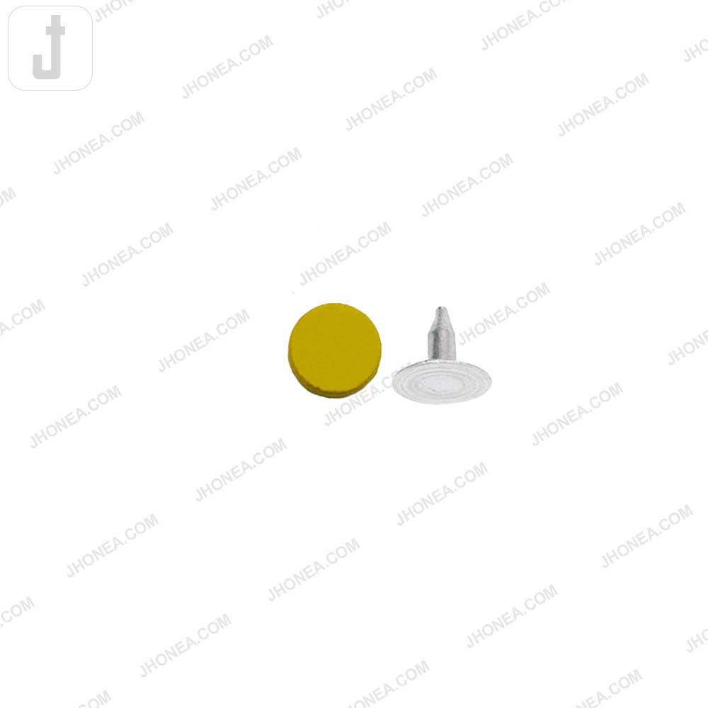6mm Yellow Rivet Fastener Stud for Garments/Bags