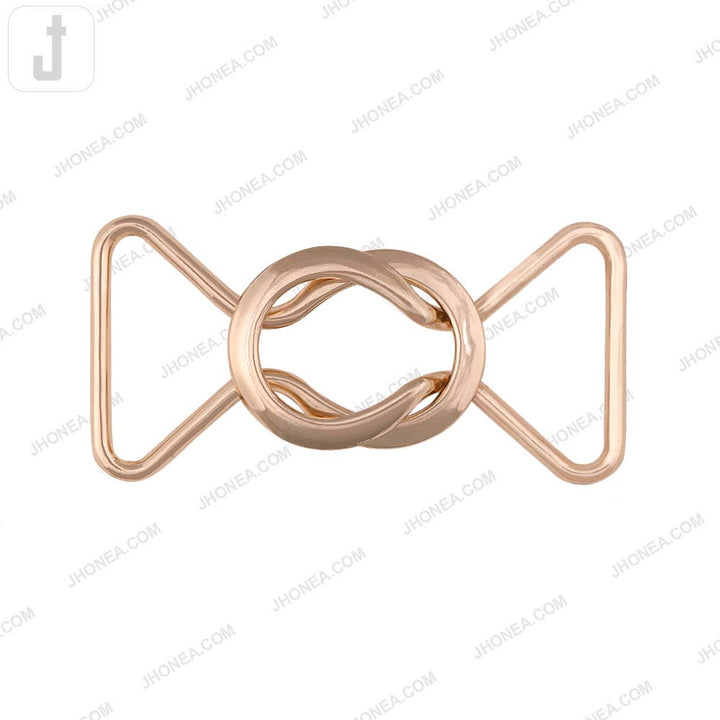 Classic Geometrical Structure Shiny Gold Closure Clasp Buckle