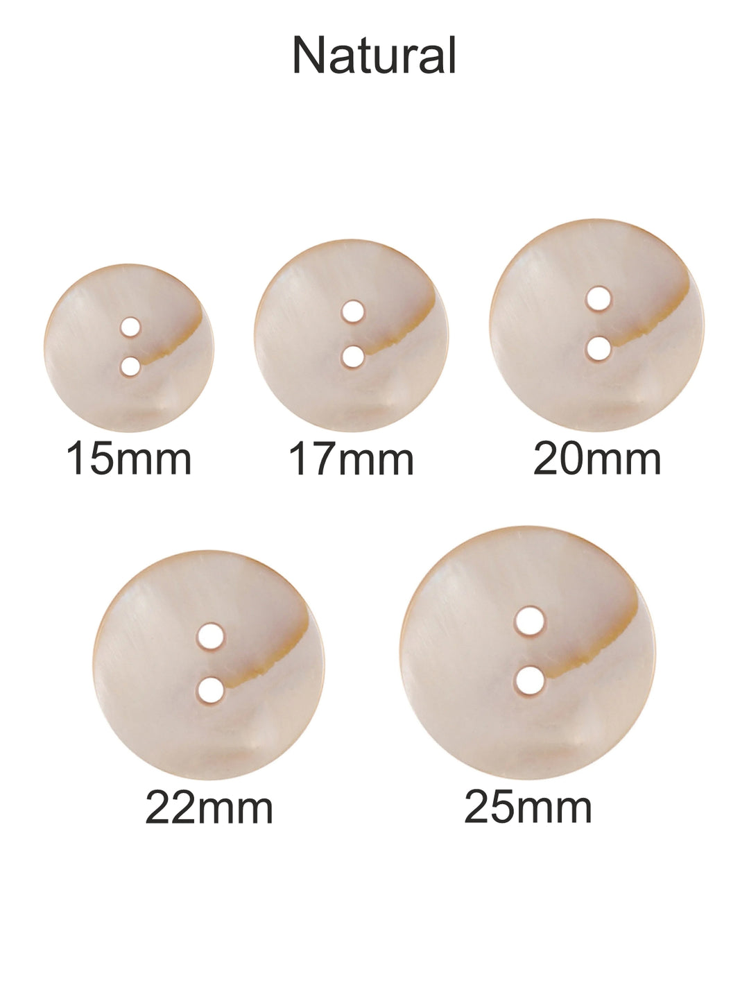 Round Shape Pearlescent Natural Marble Button