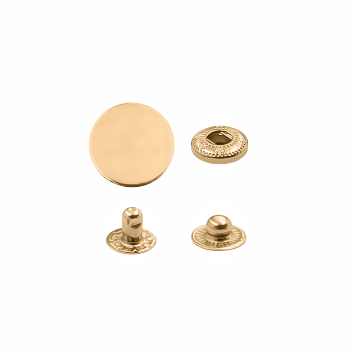 Standard Quality Assorted Metal Snap Buttons 4-Part Snap Fastener Sets