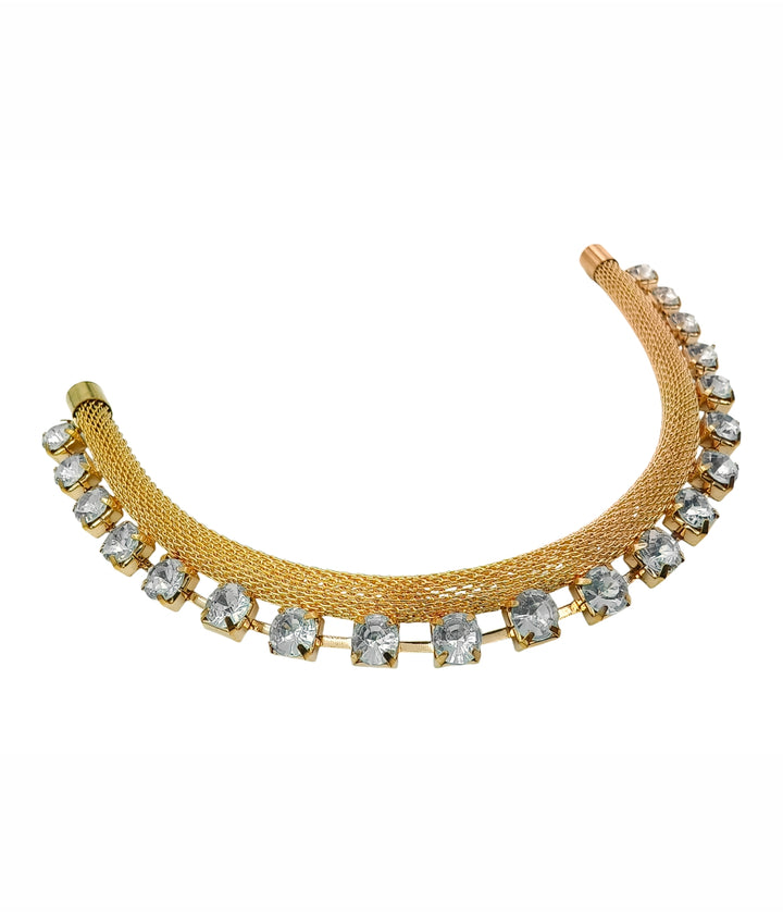 Dual Tone Gold with Rose Gold Diamond Necklace Neckline