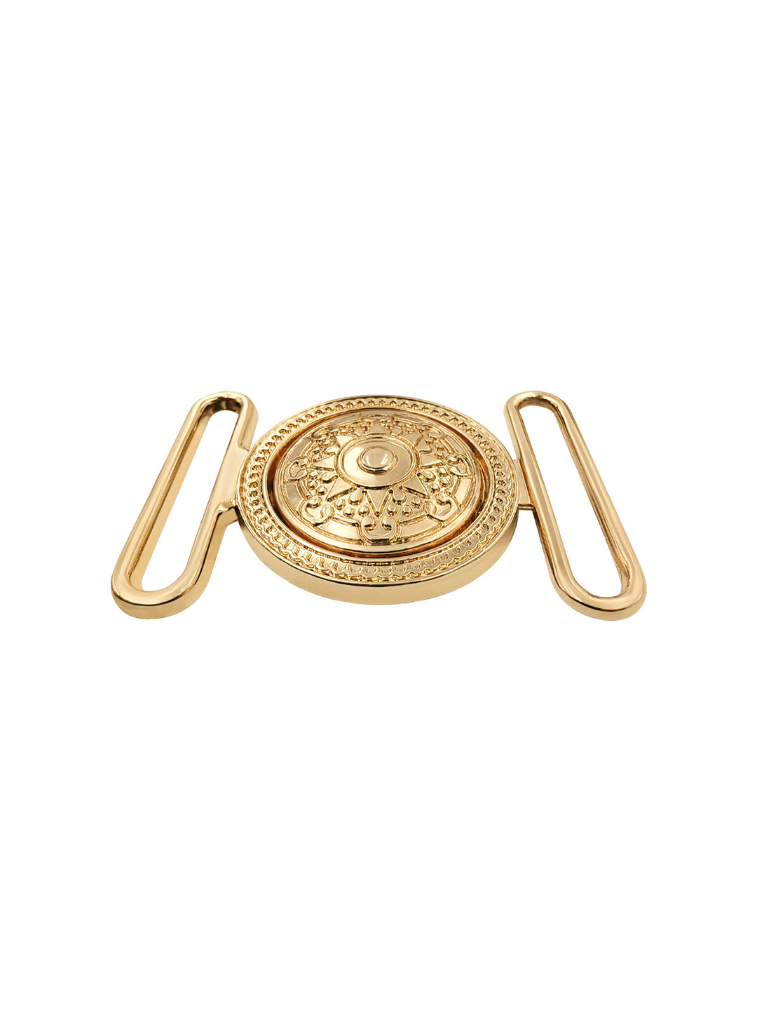 Ornate Shiny Gold Finish 2 Part Clasp Buckle for Belts/Sashes