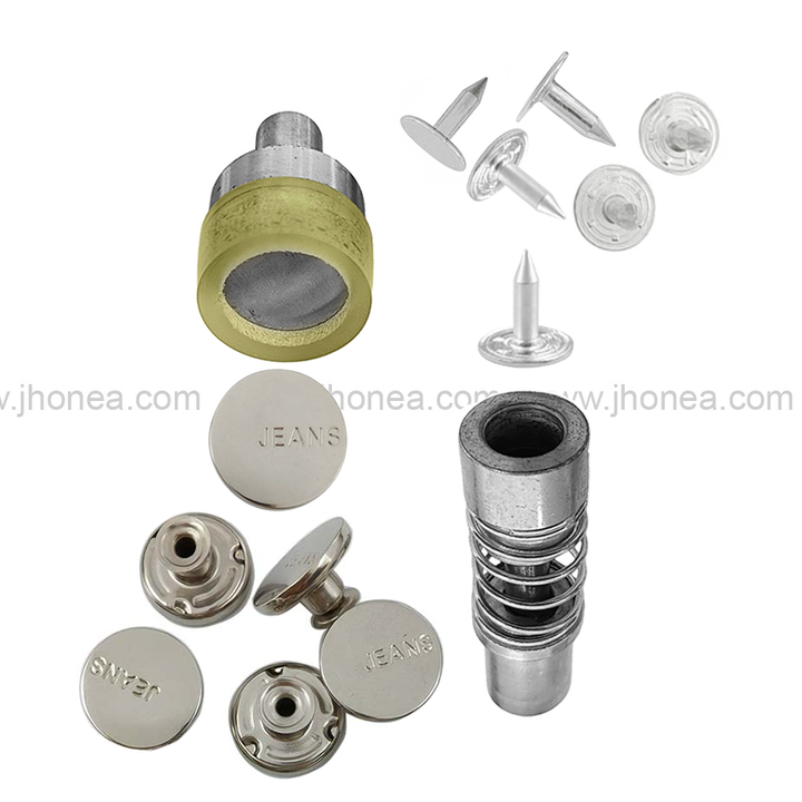 Durable Iron Jeans Button Die Set for Jeans Button Installation