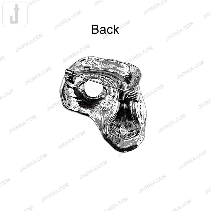 Abstract Evil Eye Face Pin Brooch for Clothing, Jackets and Fashion Accessories