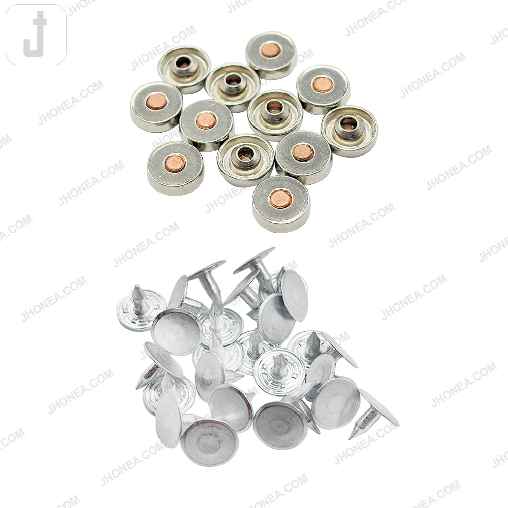 Stylish Shiny Finish Rivet Fastener Studs for Jeans/Skirts