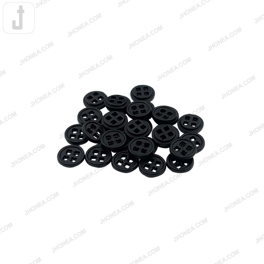 Versatile 10mm Round Shape 4 Hole Alloy Metal Buttons