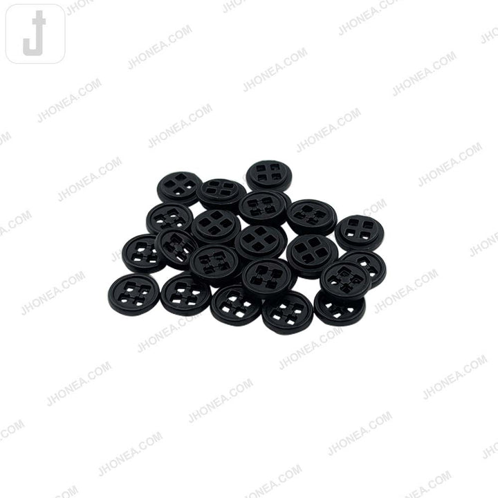 Versatile 10mm Round Shape 4 Hole Alloy Metal Buttons