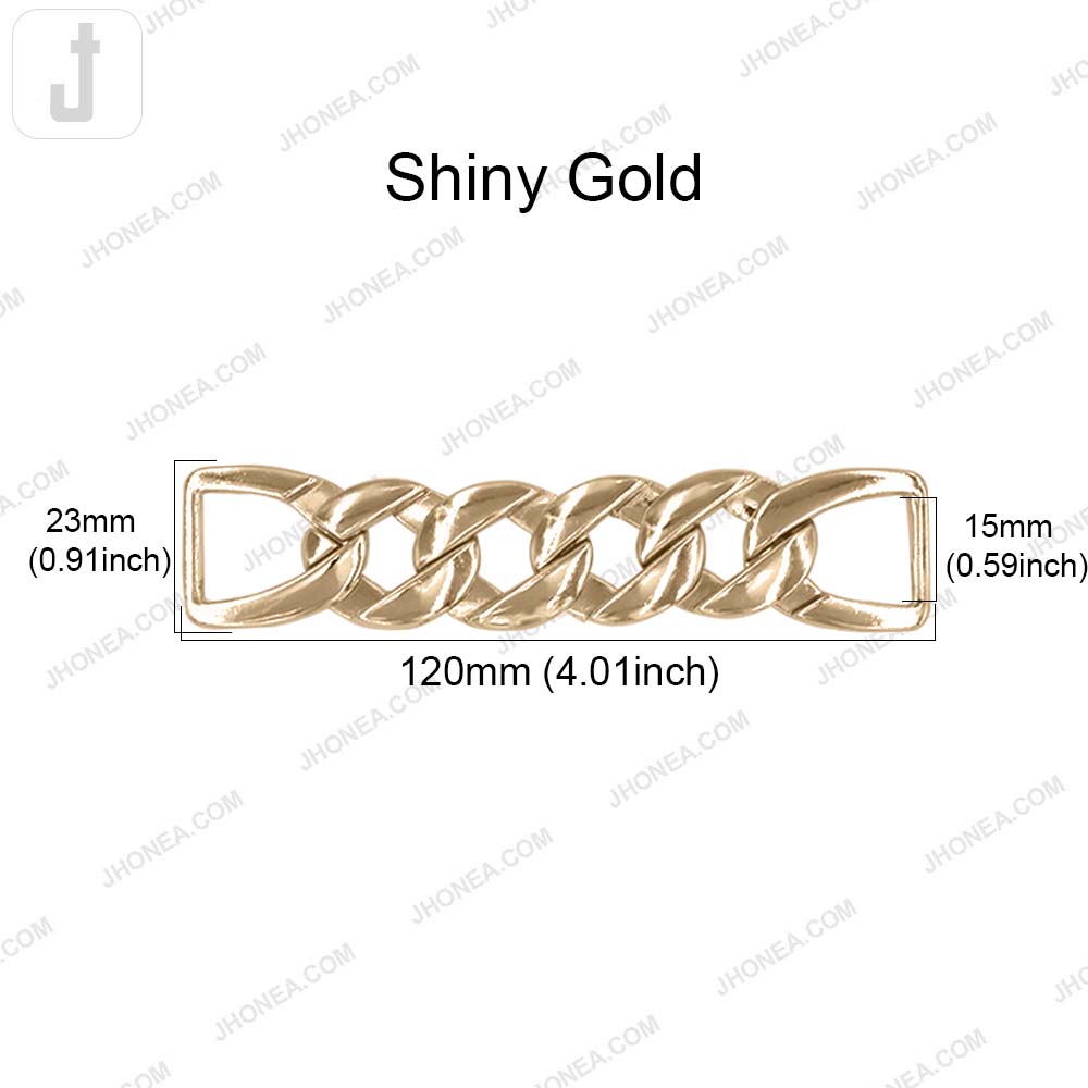 Quality Chain Design Shiny Finish Fashion Belt Buckle Accessory