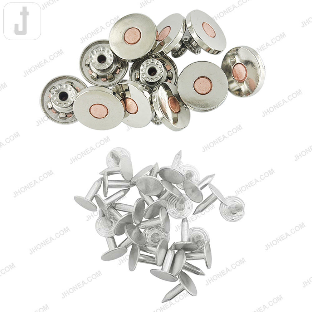 Sleek & Stylish Shiny Finish Metal Denim Jeans Buttons