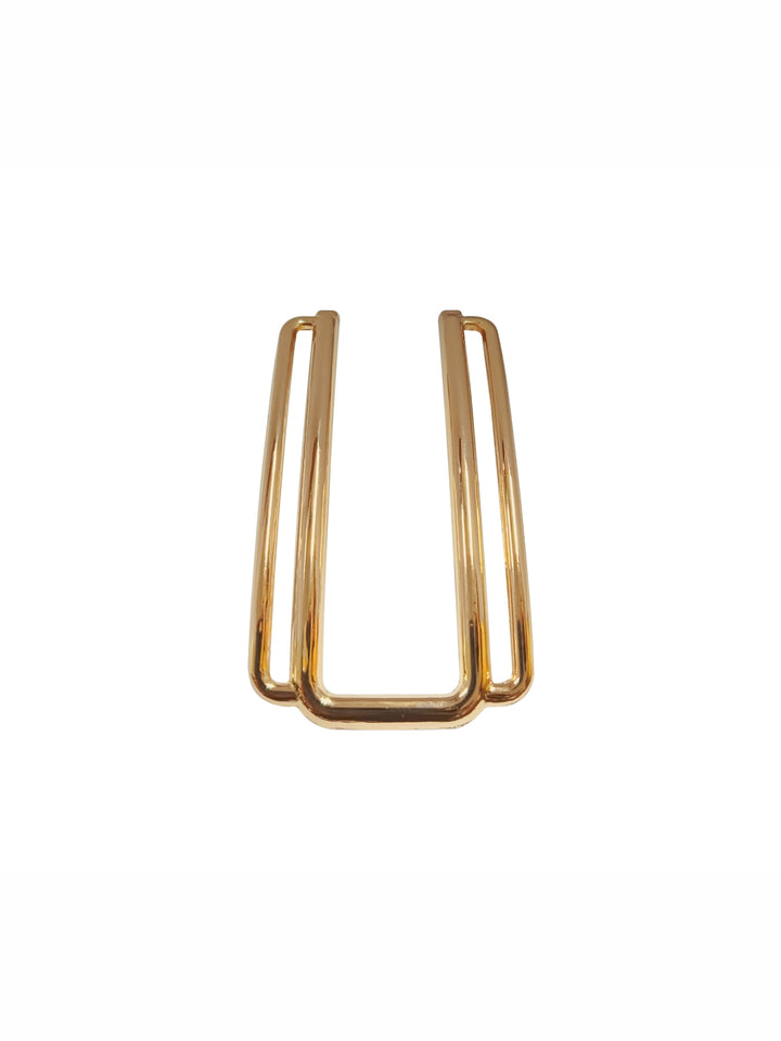 Sleek and Stylish U-Frame Double Sidebar Belt Buckle
