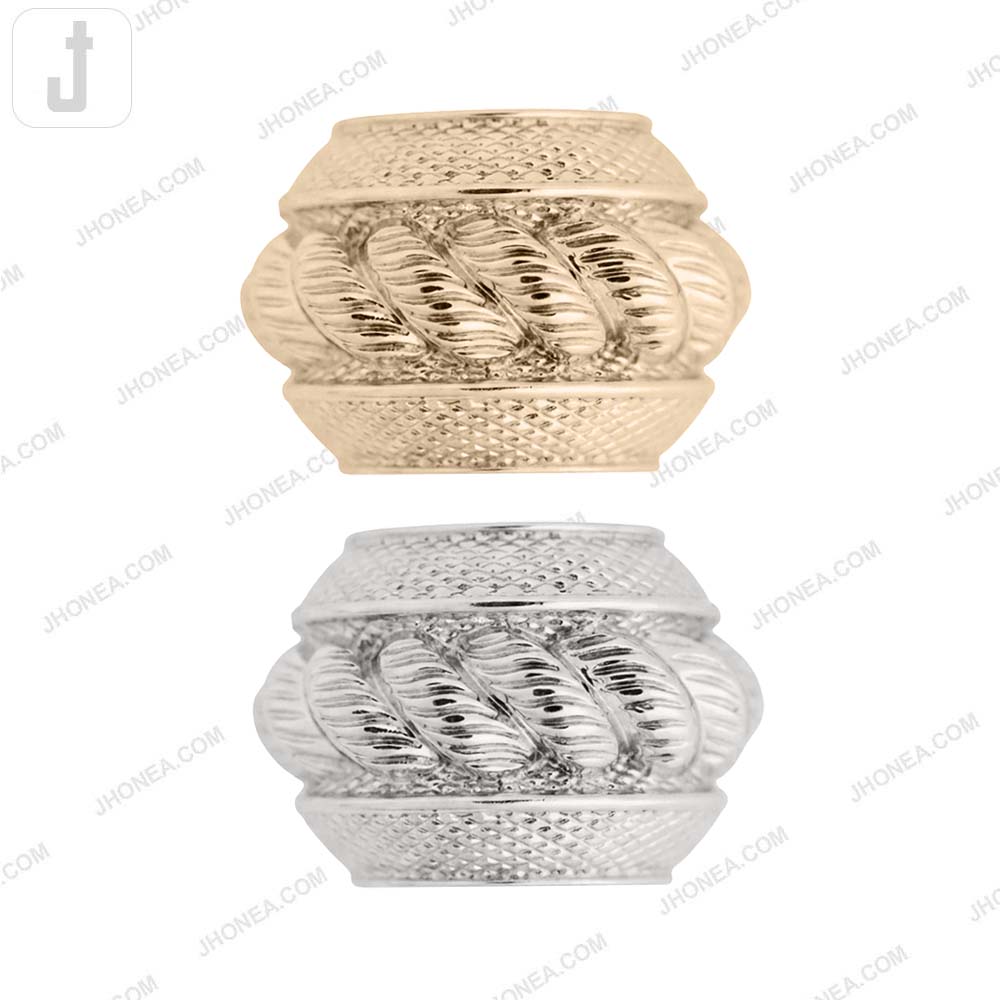 Fancy Shiny Finish Dress Strap Metal Buckle
