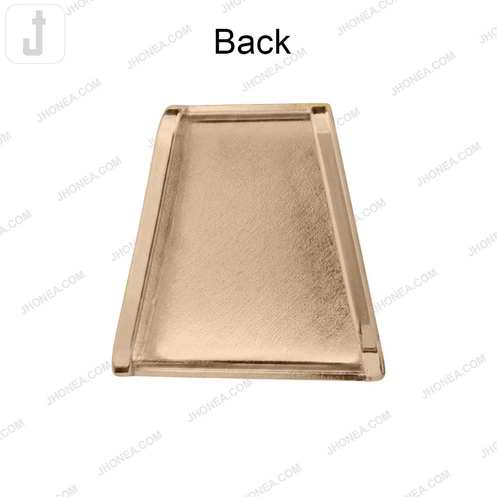 Glossy Trapezoid Shape Down Bar Slide Buckle for Fashion Accessories