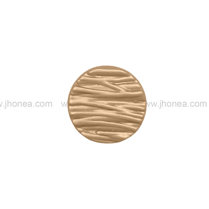 Round Shape Matte Gold Finish Classic Shank Metal Button