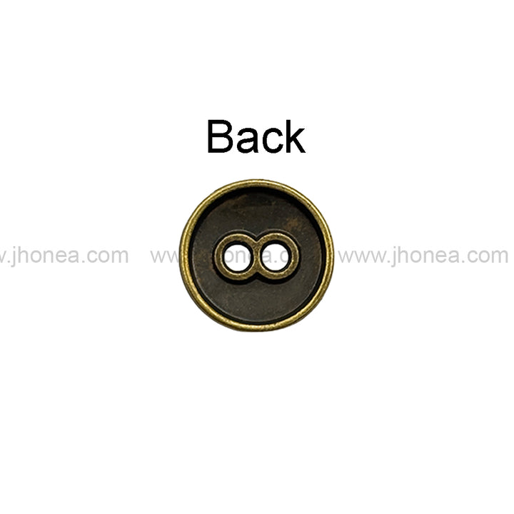 Square 2-Hole Round Shape Unique Surface Finish Shirt Buttons