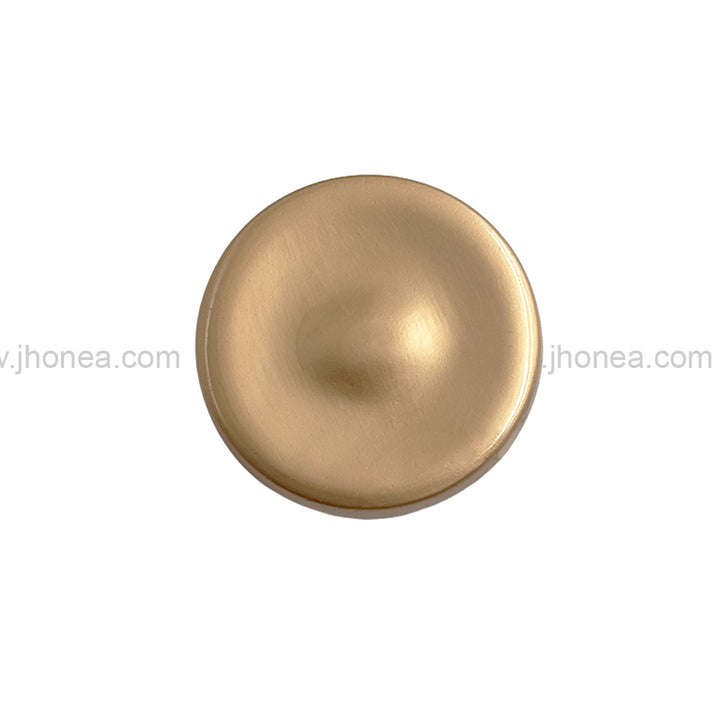 Unique Structure Round Shape Matte Gold Downhole Loop Metal Button