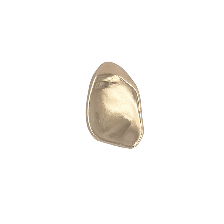 Decorative Uneven Shape Shiny Gold Metal Loop Buttons For Shirt/Kurta