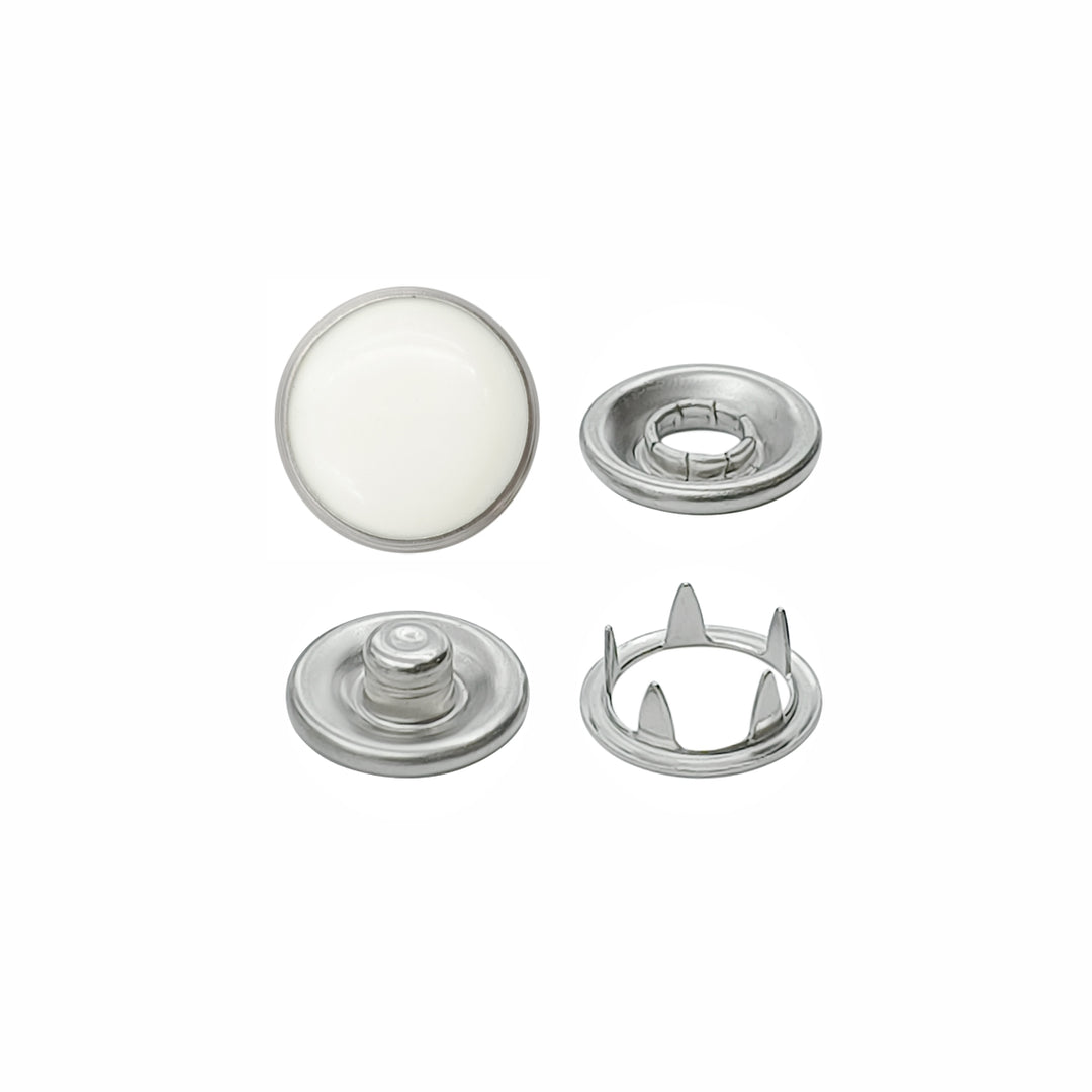 4-Part Pearl Press Metal Studs Snap Buttons