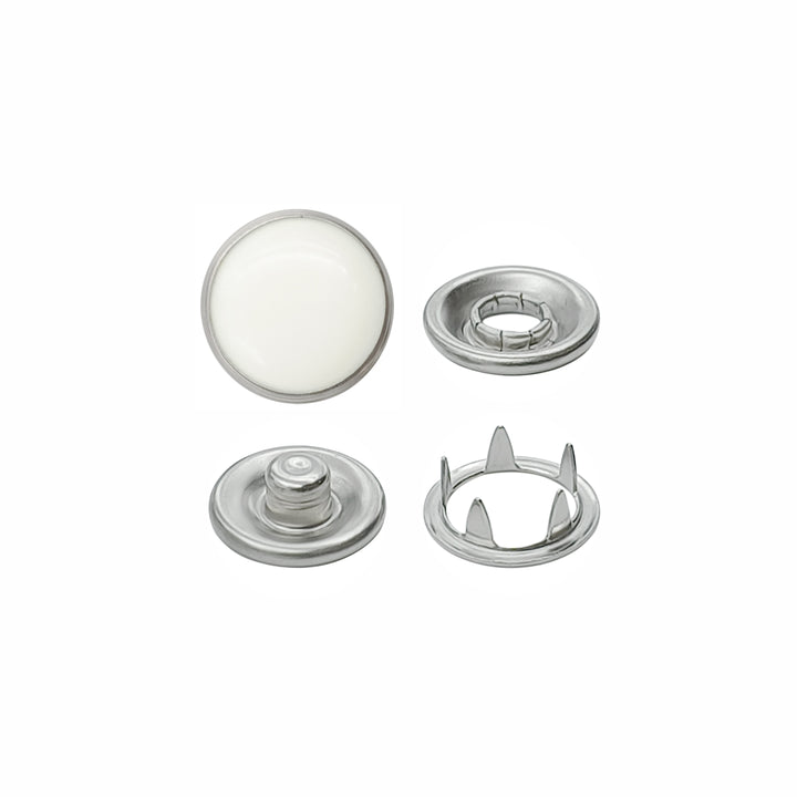 4-Part Pearl Press Metal Studs Snap Buttons