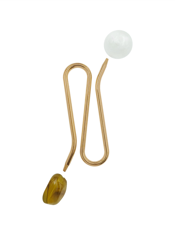 Shiny Gold Hook Metallic Curvy Style Fashion Accessory for Clothing