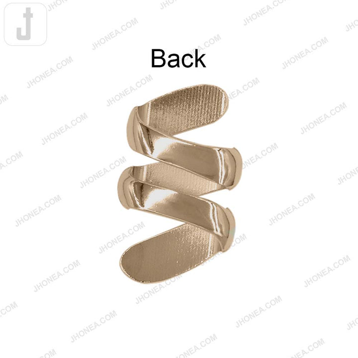 Premium Spiral Shaped Shiny Metal Buckle for Fashion Accessories