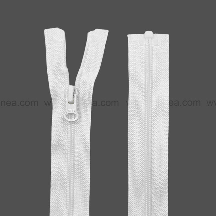 #3 Fancy Black/White Nylon Coil Open-End SBS Coil Zipper