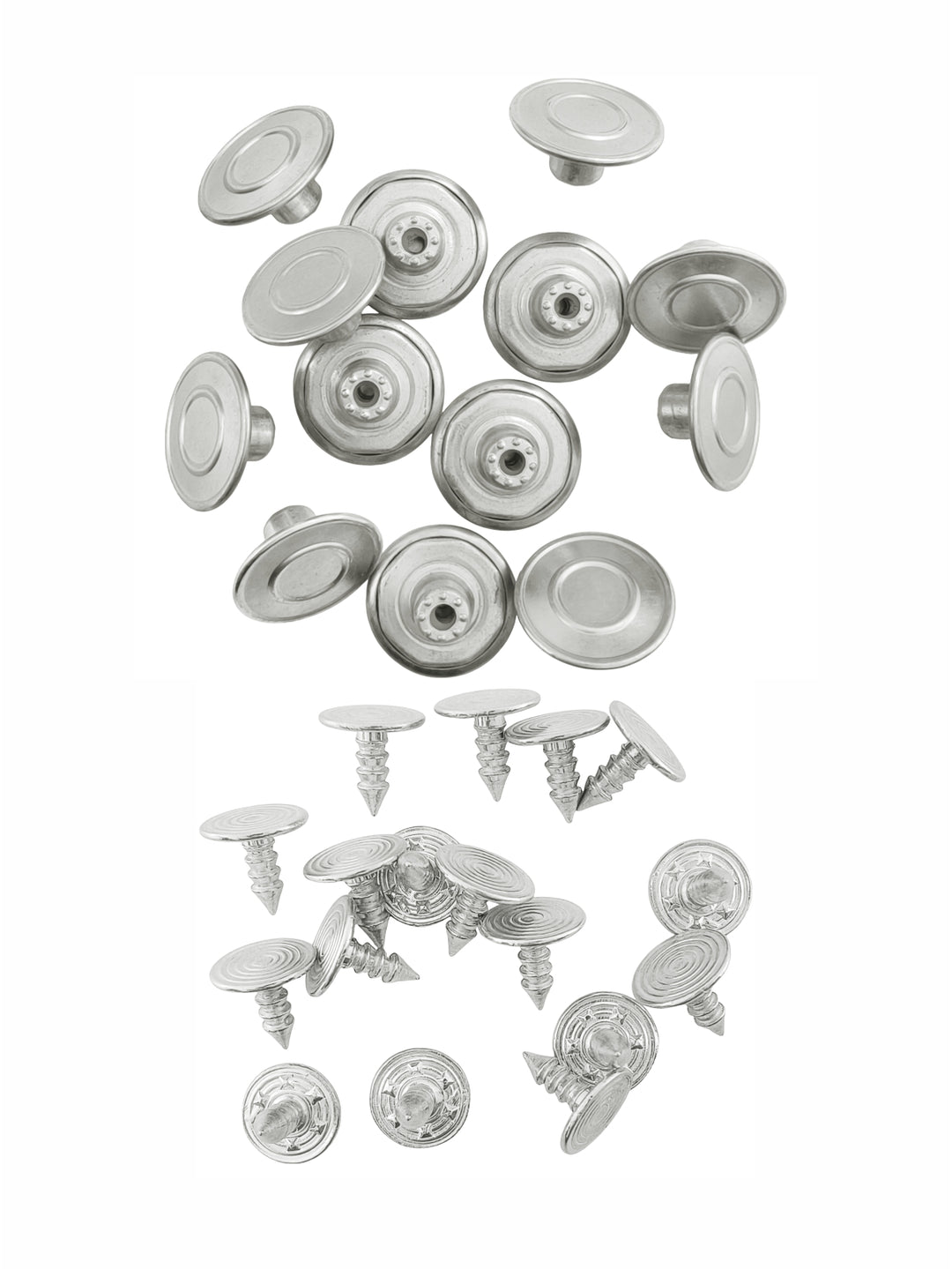 Stylish Brass Buttons with Rounded Rim for Denim Jeans/Jackets/Coats