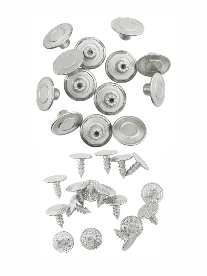Stylish Brass Buttons with Rounded Rim for Denim Jeans/Jackets/Coats