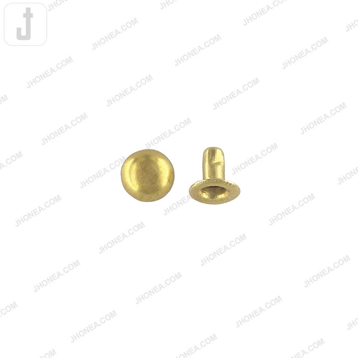 Shiny Gold Dome Rivet Fastener Studs for Jeans & Denim Clothing