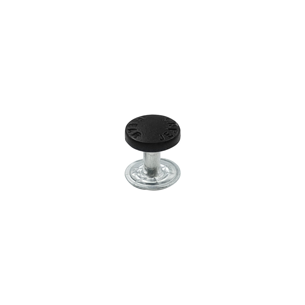 Round and simple rivet stud fasteners for jackets and jeans