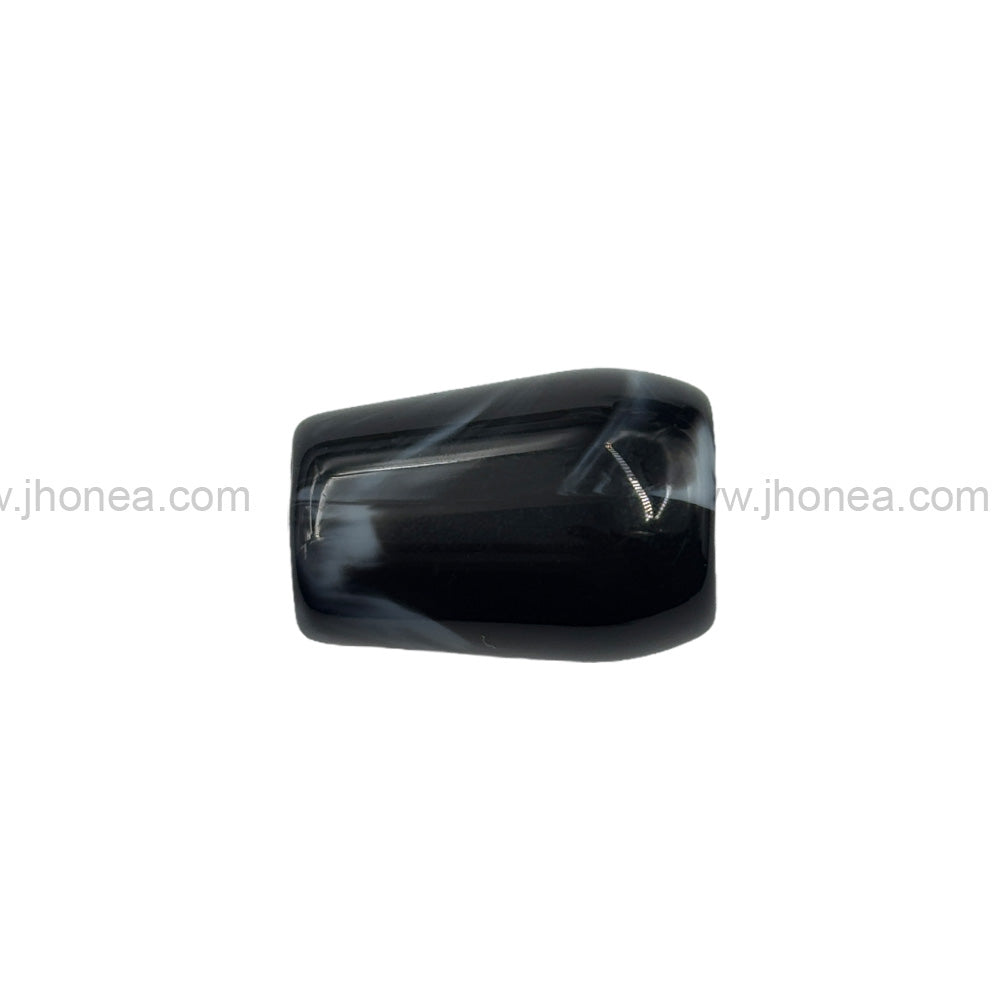 Glossy Black Beautiful Polyester Beads for Handmade Crafts