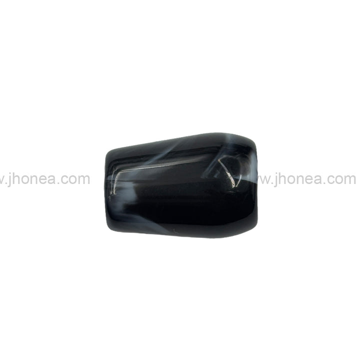 Glossy Black Beautiful Polyester Beads for Handmade Crafts