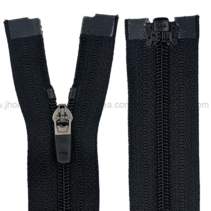 YKK- #3 Black Nylon Coil Open-End YKK Zipper