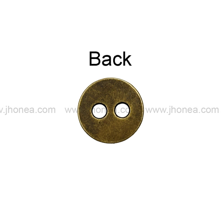Textured Surface Round Shape Metal Buttons for Shirt