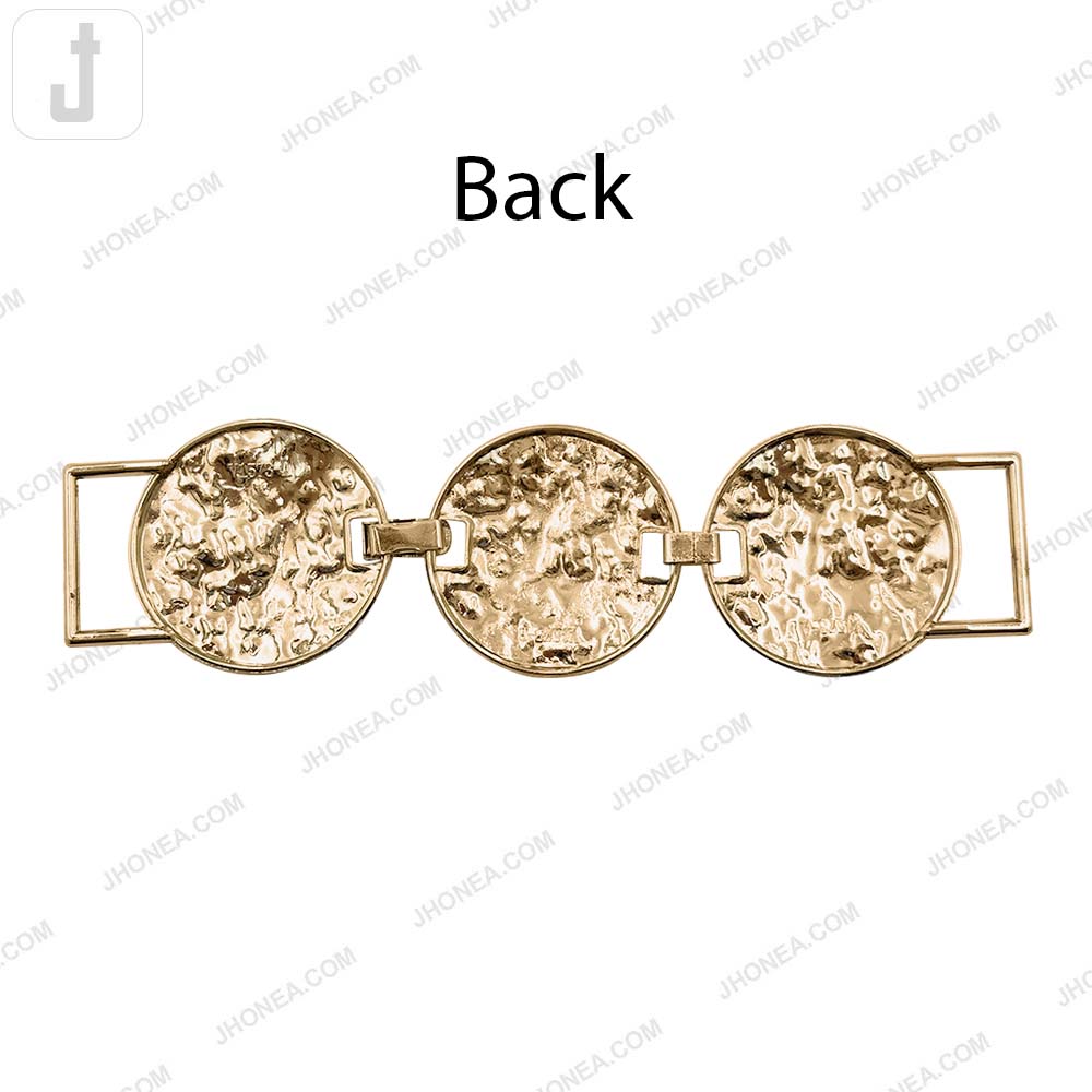 Fashionable Round Textured Metal Belt Buckle