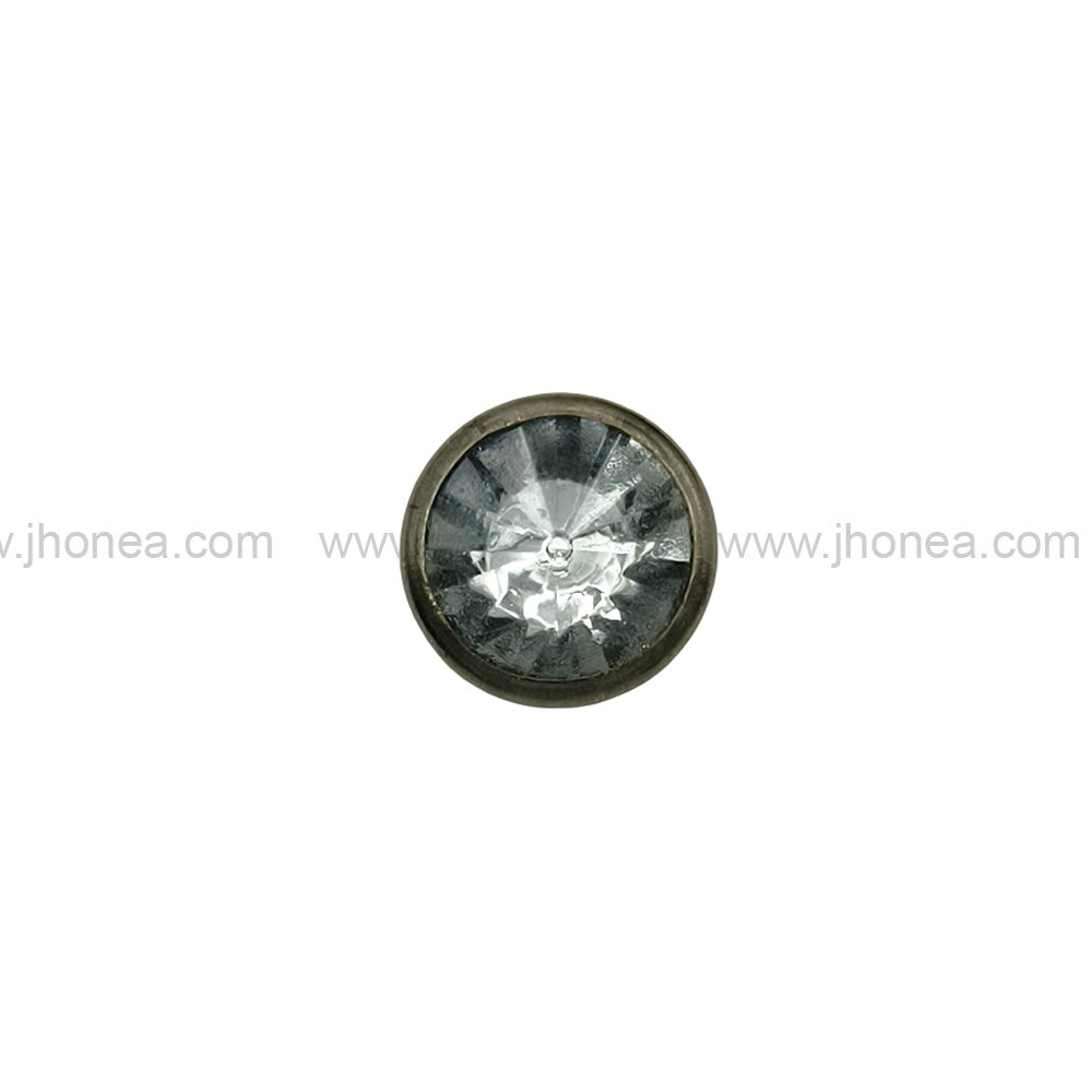 Stylish Gunmetal Diamond Button 8mm for Shirts/Kurtas & Designer Wear