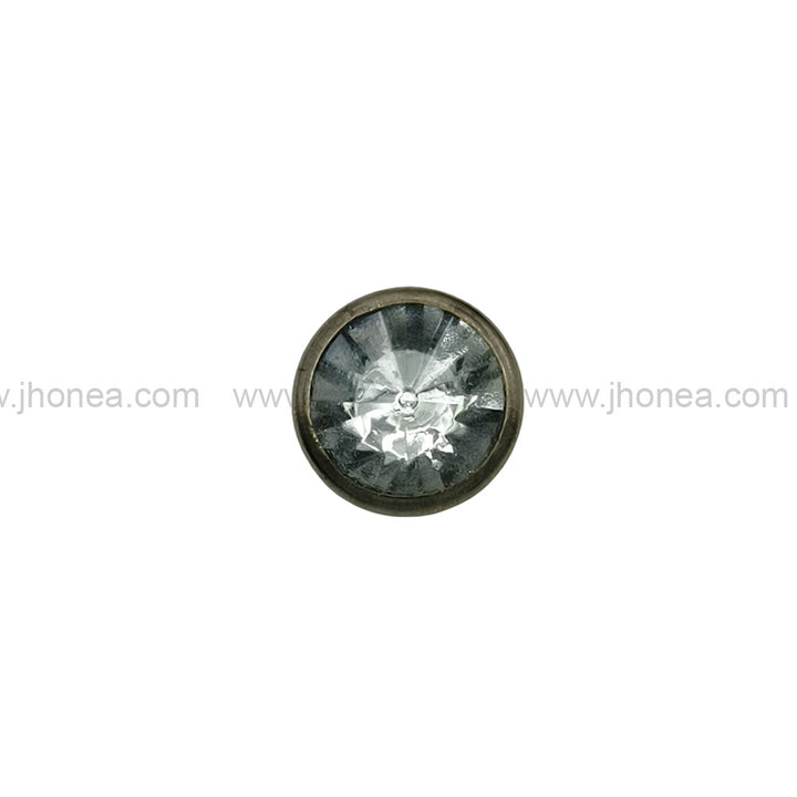 Stylish Gunmetal Diamond Button 8mm for Shirts/Kurtas & Designer Wear