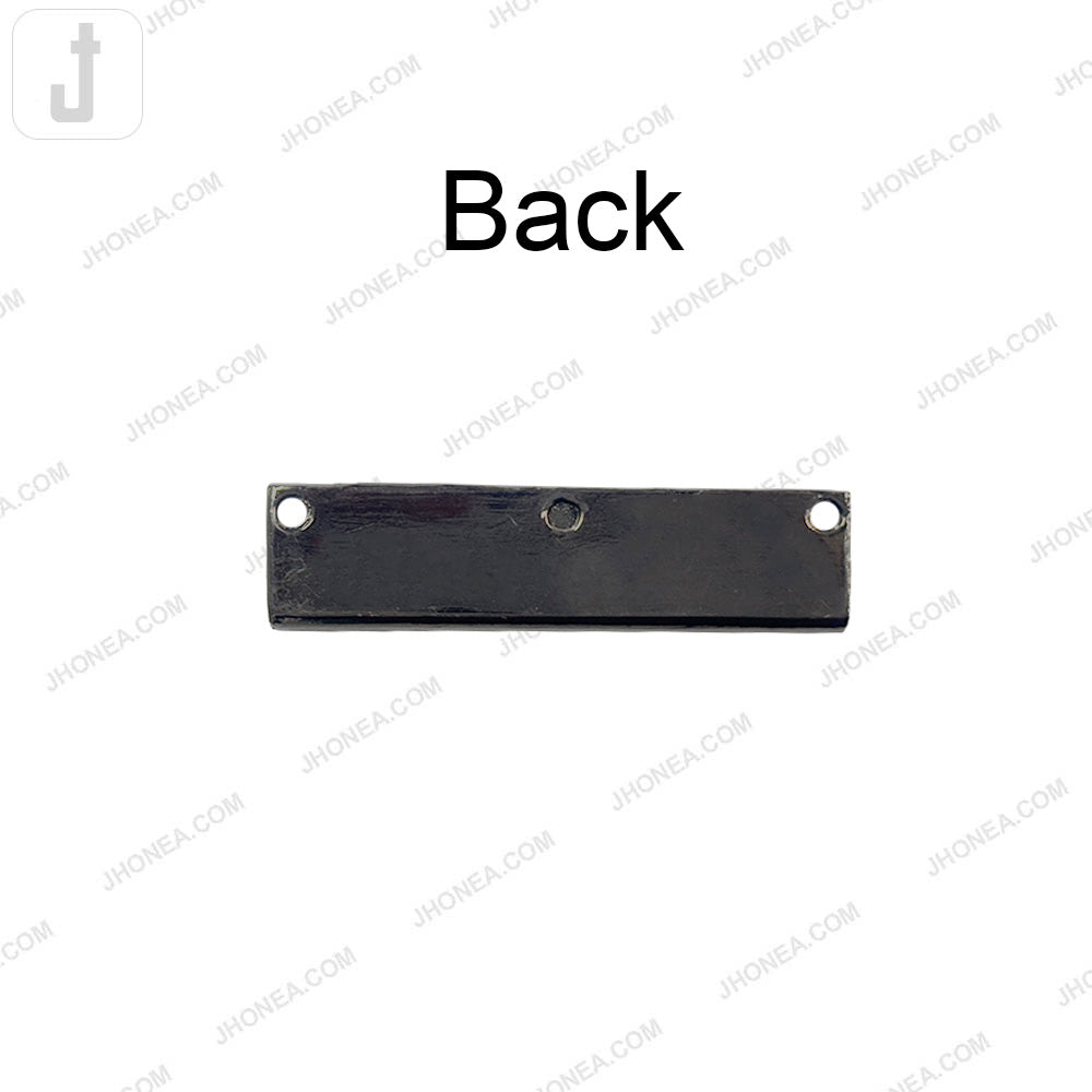 Durable Black Nickel (Gunmetal) Finish Fashion Metal Tag for Bags