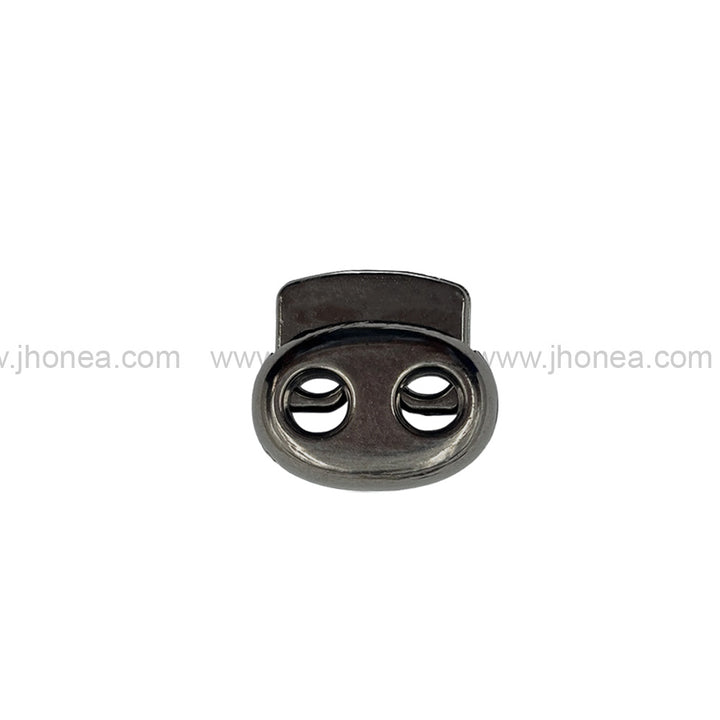 Decorative Gunmetal Plastic Cord Lock Fastener for Drawstrings