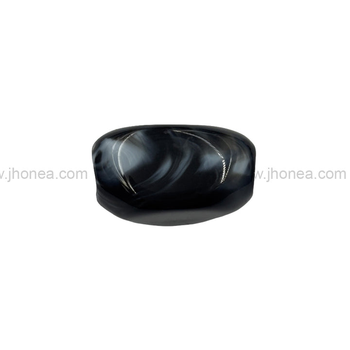 Black resin polyester beads with 5mm hole for jewelry making, DIY clothing, fashion accessories and crafts